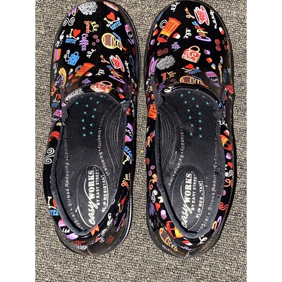 Easy Works by Easy Street Women Size 8 M Leeza Coffee Slip-On Clog Nursing Shoe - Picture 5 of 10